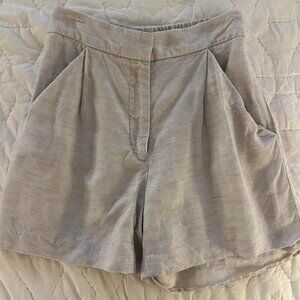 Aritzia Wilfred linen shorts.